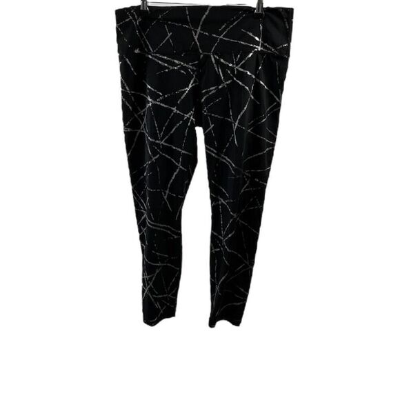 Zyia Metallic Abstract Leggings Size 16-18 - Picture 1 of 6